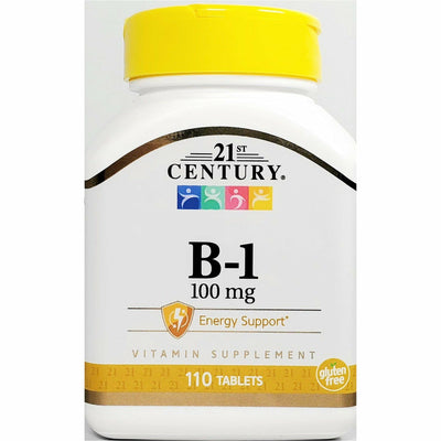 Vitamin B1 100 mg 110 Tablets by 21st Century