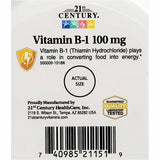 Vitamin B-1, 100 mg 110 Tablets by 21st Century