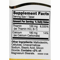 Vitamin B1 100 mg 110 Tablets by 21st Century - Image 2