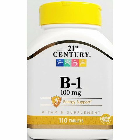  Vitamin B-1, 100 mg 110 Tablets by 21st Century