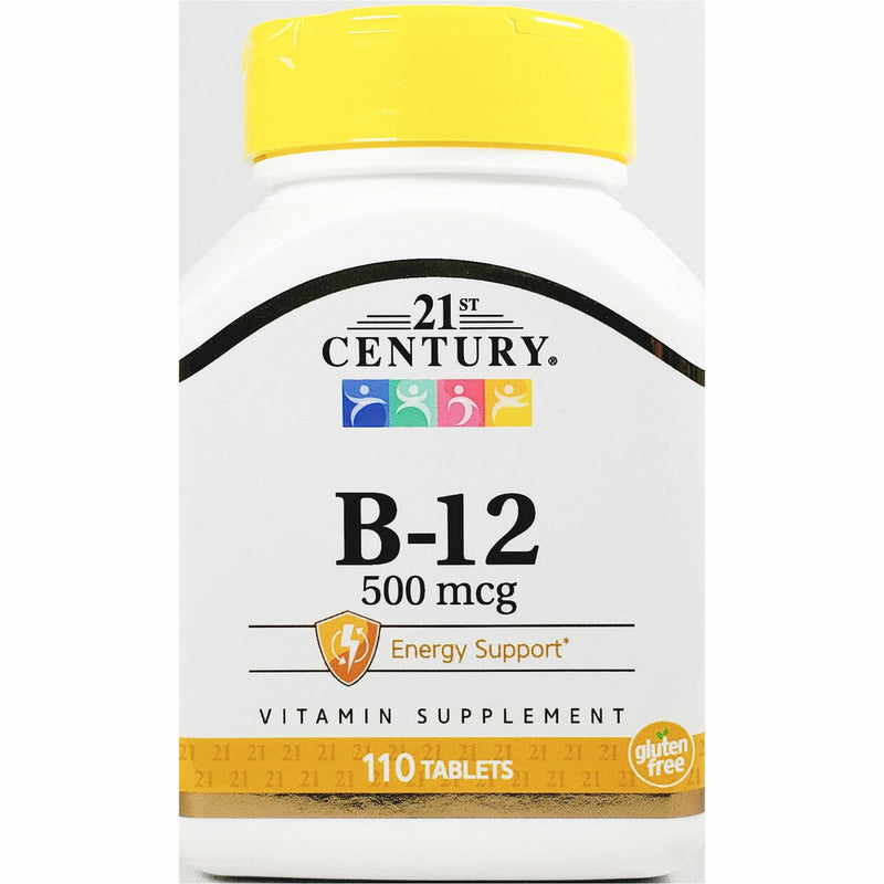 Vitamin B12 500 mcg 110 Tablets by 21st Century - Main product image
