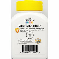 Vitamin B6 100 mg 110 Tablets by 21st Century - Image 4