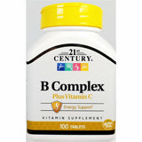 21st Century B Complex plus Vitamin C, 100 Tablets