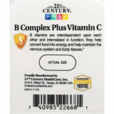 21st Century Vitamin B-Complex plus Vitamin C, 100 Tablets