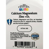21st Century Calcium, Magnesium,  Zinc plus D3 90 Tablets