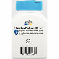 Chromium Picolinate 200 mcg 100 Tablets by 21st Century - Image 3