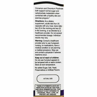 21st Century Cinnamon Plus Chromium, 2000 mg 120 Capsules