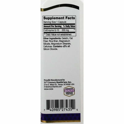 21st Century Co Q10, 200 mg 120 Capsules