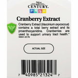 21st Century Cranberry Extract, 400 mg 60 Vegetarian Capsules