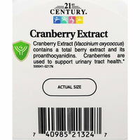 Cranberry Extract, 400 mg 60 Vegetarian Capsules by 21st Century - Image 4