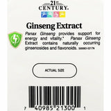 21st Century Ginseng Extract, 200 mg 60 Vegetarian Capsules