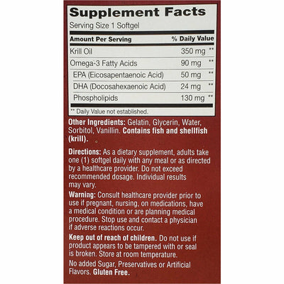 21st Century Omega-3 Krill Oil 350 mg 60 Softgels