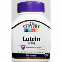 Lutein 10 mg, 60 Tablets by 21st Century - Image 1