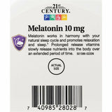 21st Century Melatonin, 10 mg (Prolonged Release) 120 Tablets