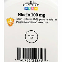 Niacin 100 mg, 110 Tablets by 21st Century - Image 3