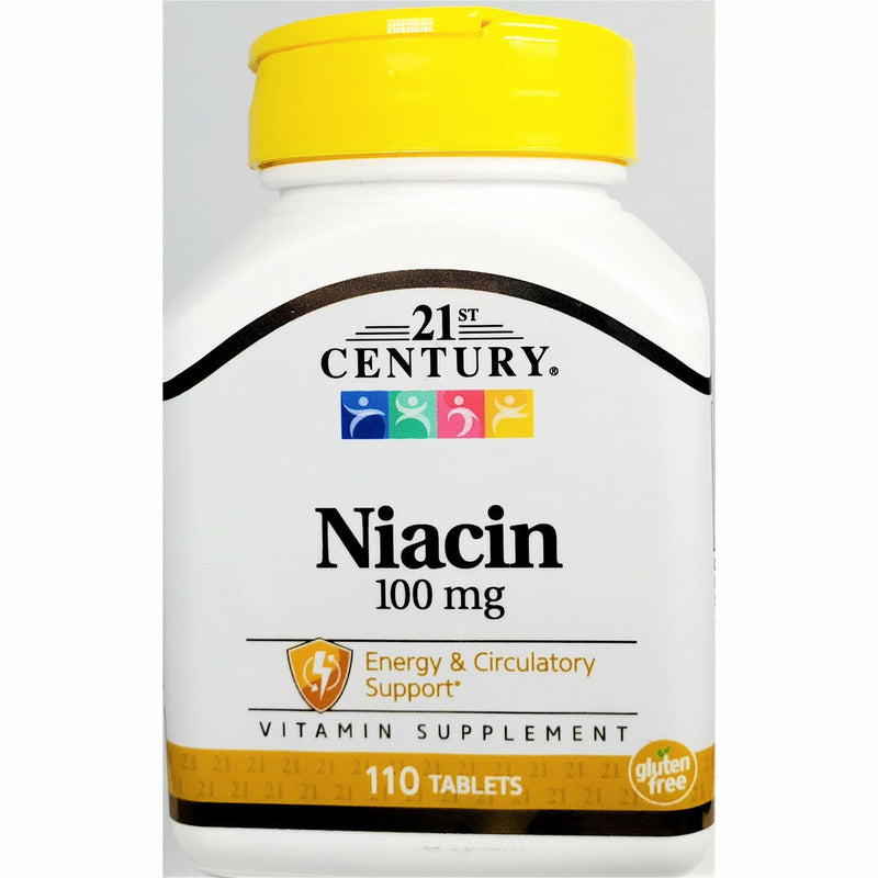 Niacin 100 mg, 110 Tablets by 21st Century - Main product image