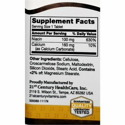 21st Century Niacin 100 mg 110 Tablets