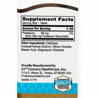Potassium Gluconate 595 mg 110 Tablets by 21st Century - Image 2