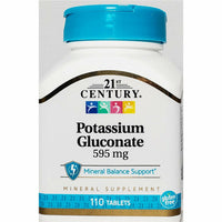 Potassium Gluconate 595 mg 110 Tablets by 21st Century - Image 1