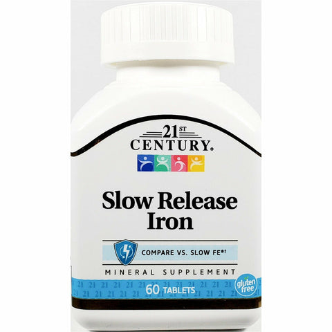 21st Century Slow Release Iron, 45 mg (Compare to Slow FE) 60 Tablets