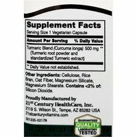 Turmeric Complex 500 mg 60 Capsules by 21st Century - Image 2