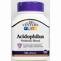 Acidophilus Probiotic Blend 100 Capsules by 21st Century - Image 1