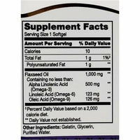 Flaxseed Oil, 1000 mg 60 Softgels by 21st Century - Image 2