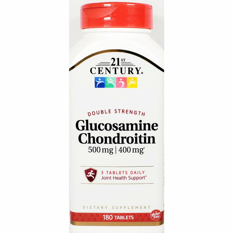Glucosamine 500 mg Chondroitin 400 mg, 180 Tablets by 21st Century - Main product image
