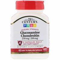 Glucosamine 250 mg Chondroitin 200 mg, 60 Capsules by 21st Century - Image 1
