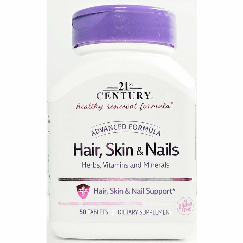 Hair, Skin & Nails Supplement, 50 Tablets by 21st Century - Main product image