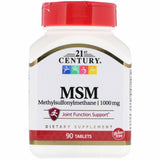 21st Century MSM, 1000 mg  90 Tablets