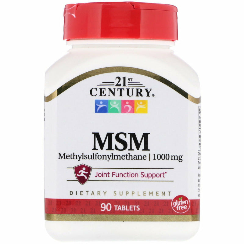 MSM Supplement 1000 mg 90 Tablets by 21st Century - Main product image