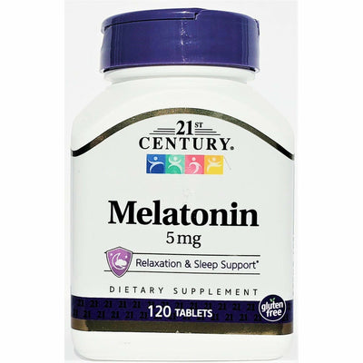 Melatonin 5 mg 120 Tablets by 21st Century