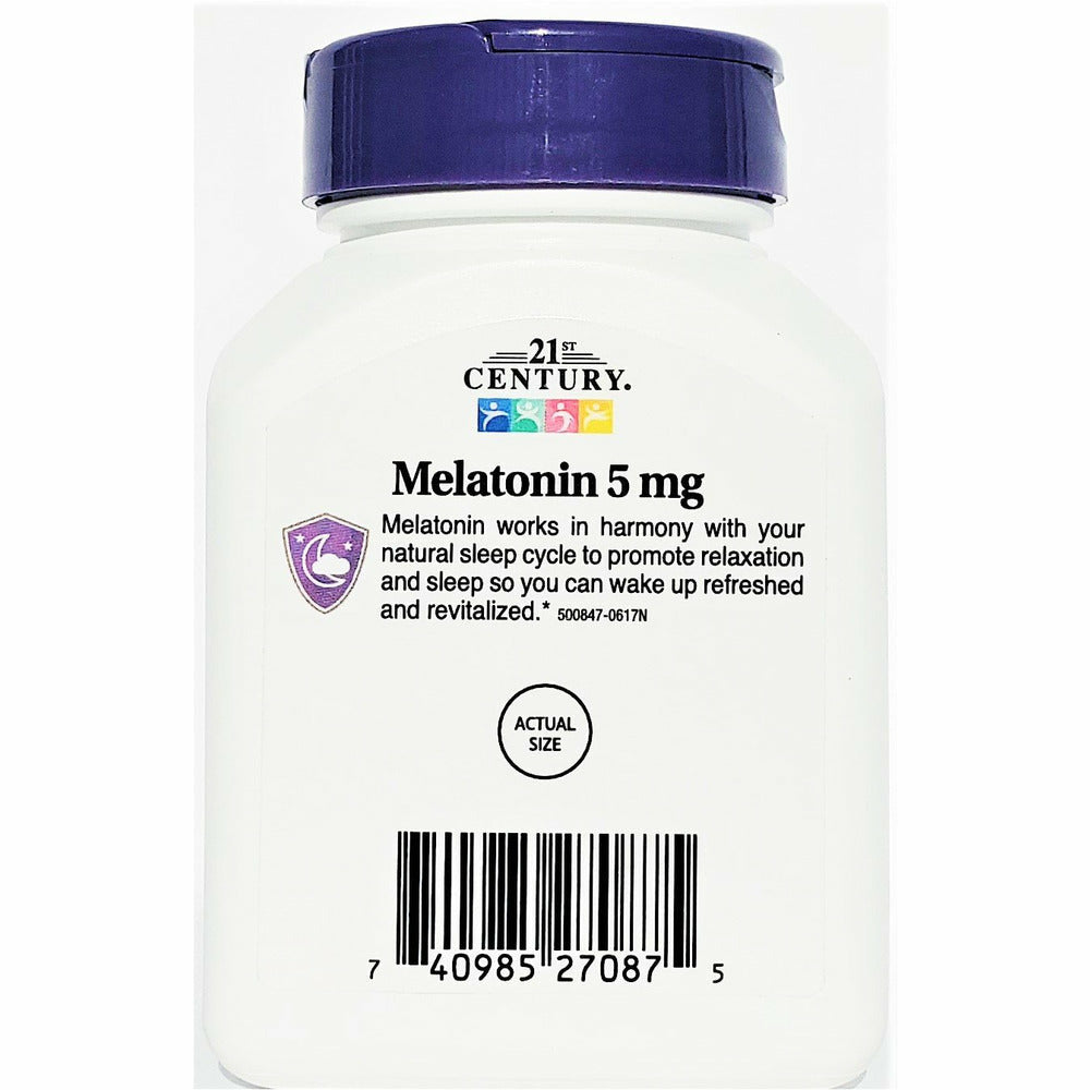 Melatonin 5 mg 120 Tablets by 21st Century - Hargraves Online Healthcare