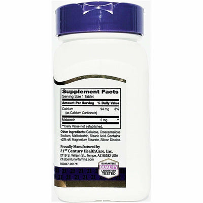 21st Century Melatonin, 5 mg 120 Tablets