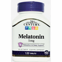 Melatonin 5 mg 120 Tablets by 21st Century - Image 1