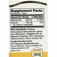 Niacinamide 500 mg (Prolonged Release) 110 Tablets by 21st Century - Image 2