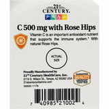 21st Century Vitamin C With Rose Hips, 500 mg