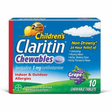 Claritin Children's Chewables 5 mg, 10 Chewable Tablets (Grape Flavor)