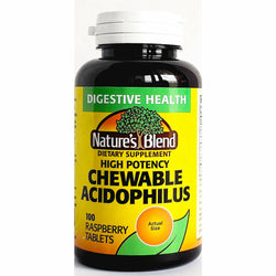 Acidophilus 100 Chewable Tablets by Natures Blend
