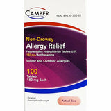 Allergy Relief (Non-Drowsy) 100 Tablets by Camber