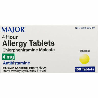 Allergy Tablets 4 mg 100 Tablets