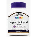 Alpha Lipoic Acid 50 mg 90 Tablets by 21st Century