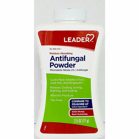 Antifungal Powder, Miconazole Nitrate 2% by Leader
