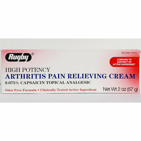 Arthritis Pain Relieving Cream, 0.075% Capsaicin 2 oz by Rugby