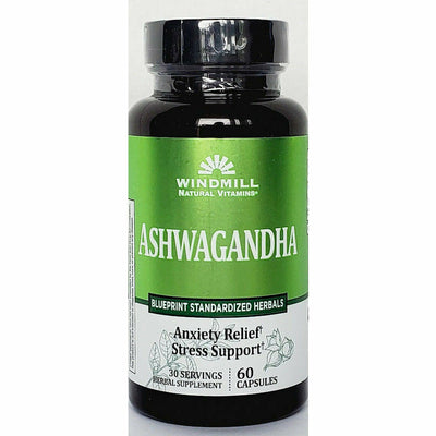 Ashwagandha (Anxiety & Stress Supplement) 60 Capsules by Windmill