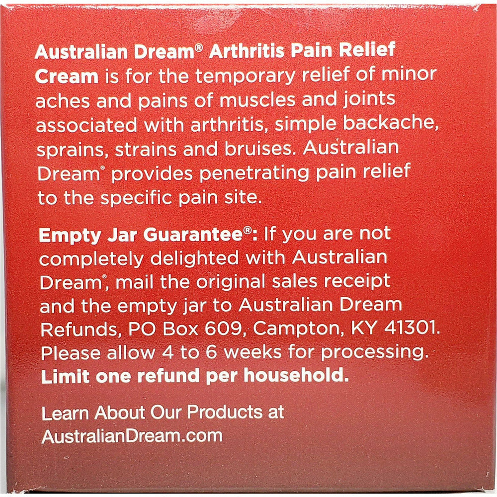 Australian Dream | Arthritis Relief Cream | Pain Relief - Hargraves ...