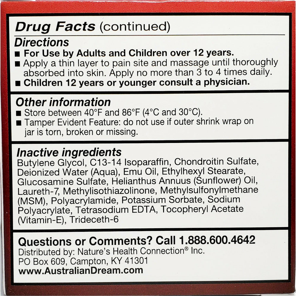 Australian Dream Arthritis Relief Cream Pain Relief Hargraves