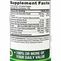 B-Complex plus Vitamin C, 100 Coated Caplets by Nature's Truth - Image 2