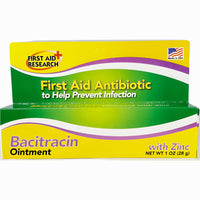 Bacitracin Ointment with Zinc, 1 oz by First Aid Research - Image 1